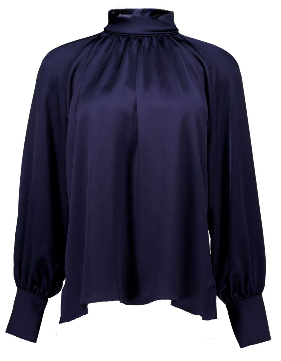 NATAN BICHE BLOUSE IN BLEU FONC