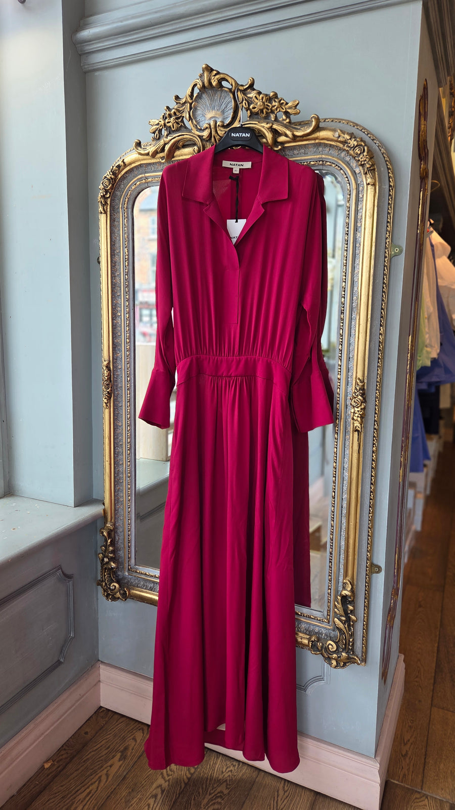 NATAN DELICIA DRESS IN BORDEAUX