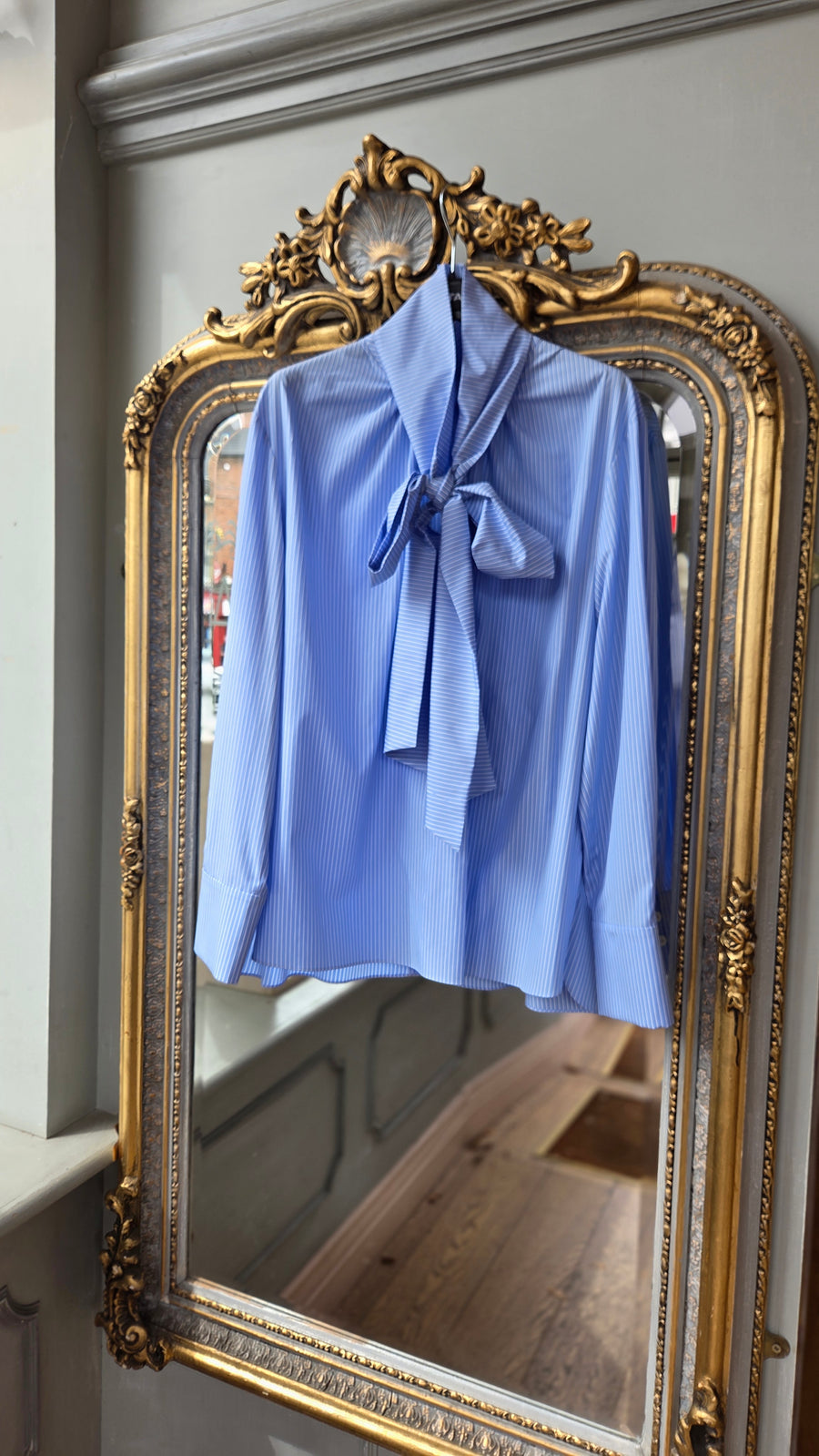 NATAN DAPHNE BLOUSE IN BLUE STRIPE
