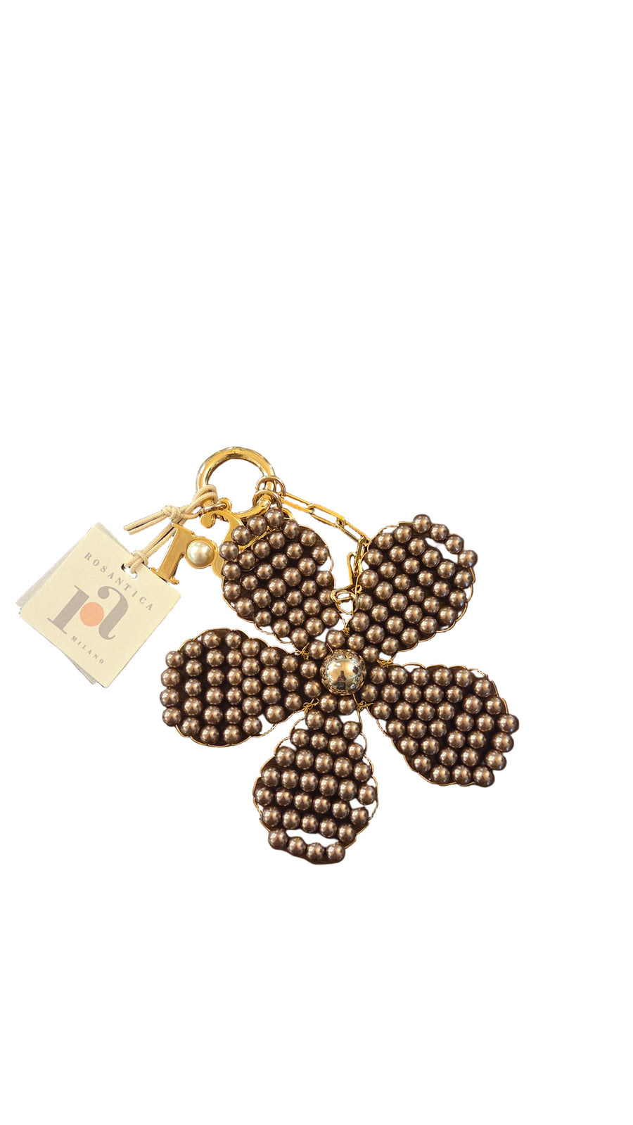 ROSANTICA GARDENIA CHARM IN BROWN PEARLS