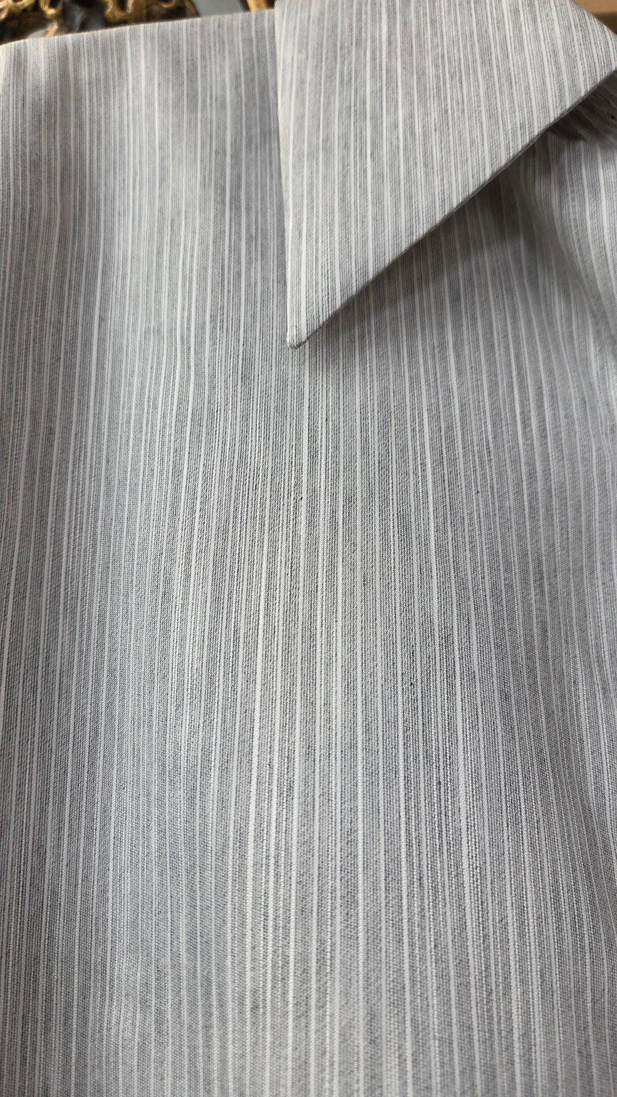 MKDT ATELIER SIOBHAN SHIRT IN GREY ELECTRIC STRIPE