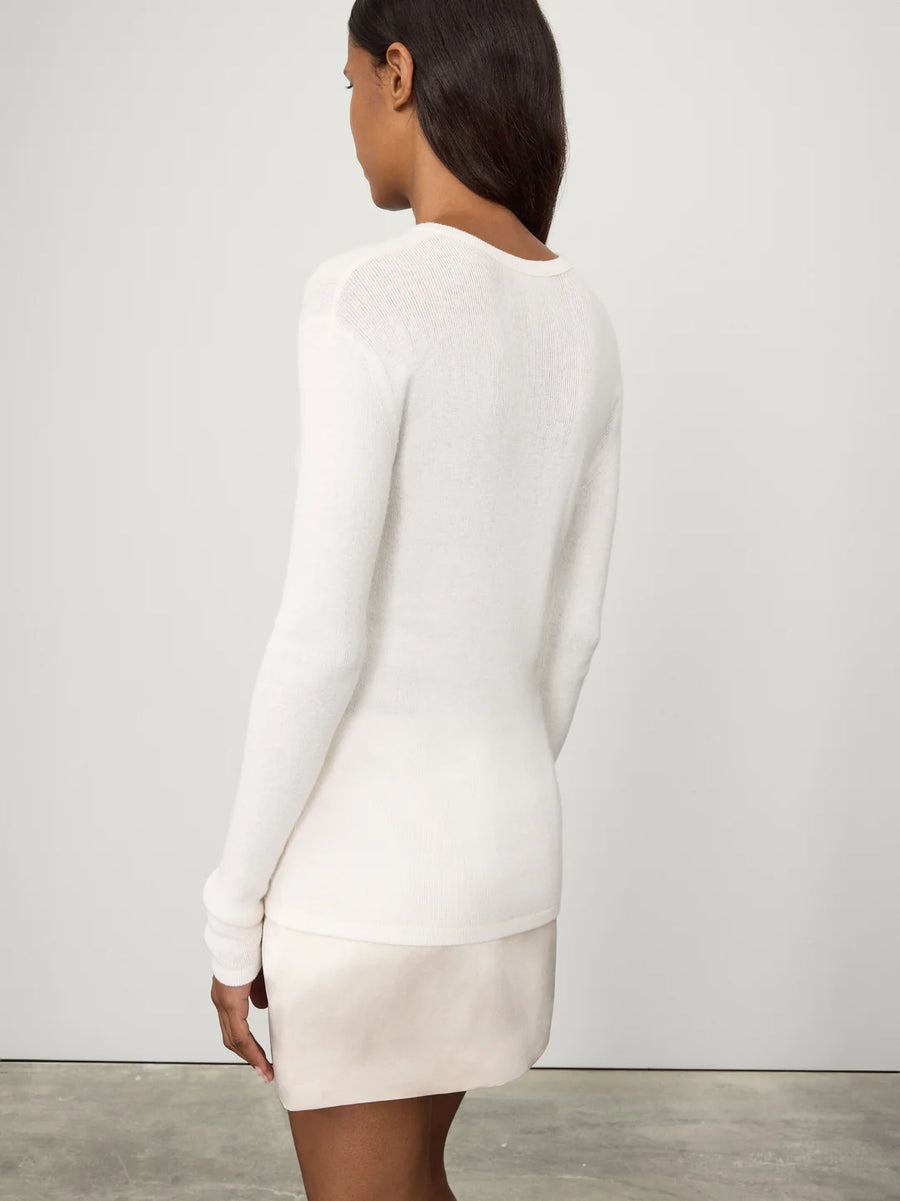 LISA YANG VIVIAN LONG SLEEVED T-SHIRT IN SALT