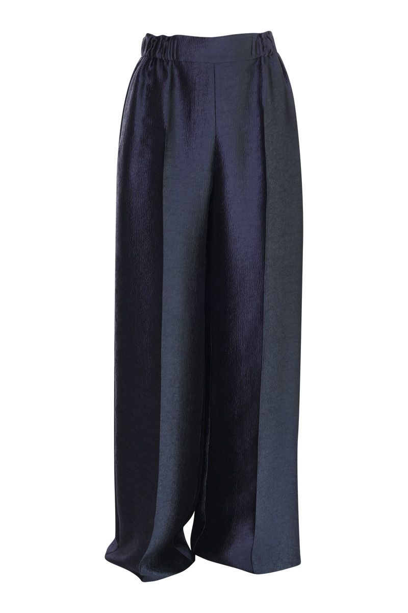 NATAN BLAKE WIDE LEG TROUSERS IN BLEU MARI