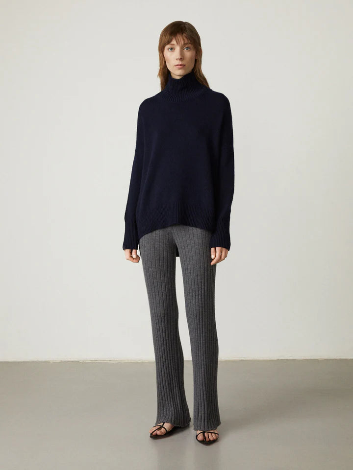 LISA YANG HEIDI SWEATER IN NAVY