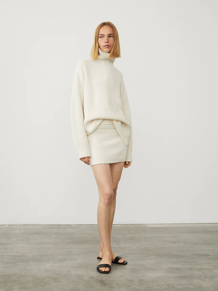 LISA YANG THERESE SWEATER. Available in Cream and Hibiscus