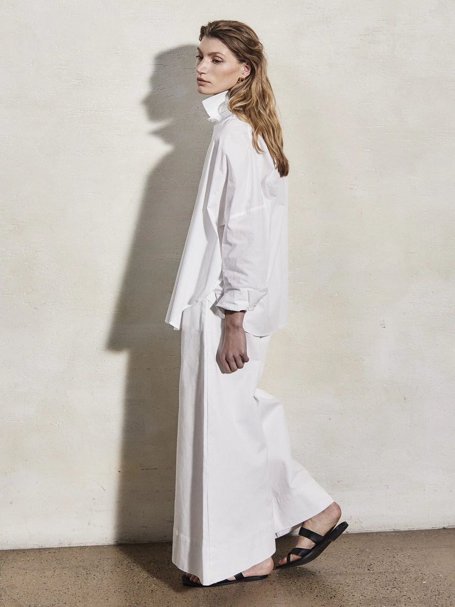 MONDO CORSINI LETIZIA SHIRT IN WHITE