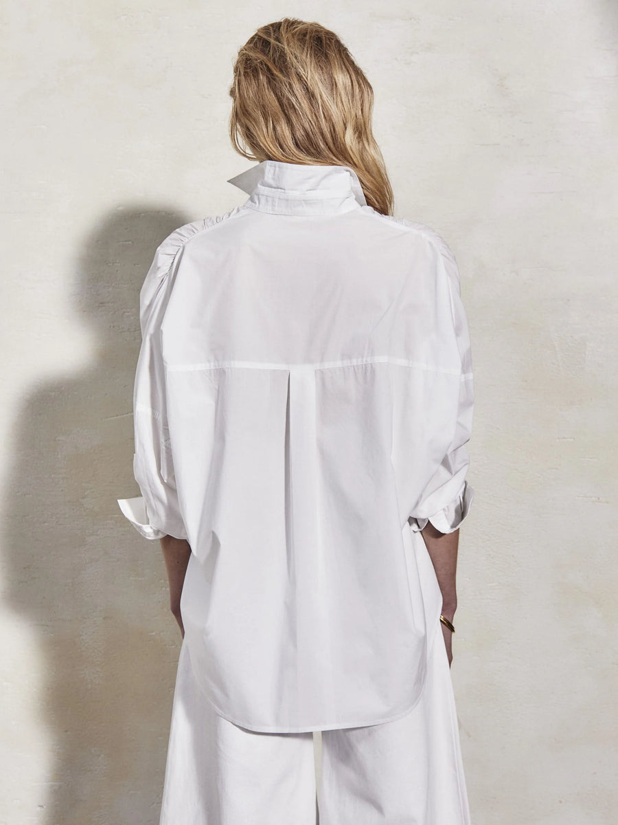 MONDO CORSINI LETIZIA SHIRT IN WHITE