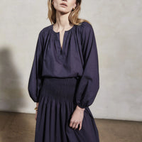 MONDO CORSINI SULA COTTON SKIRT IN MIDNIGHT