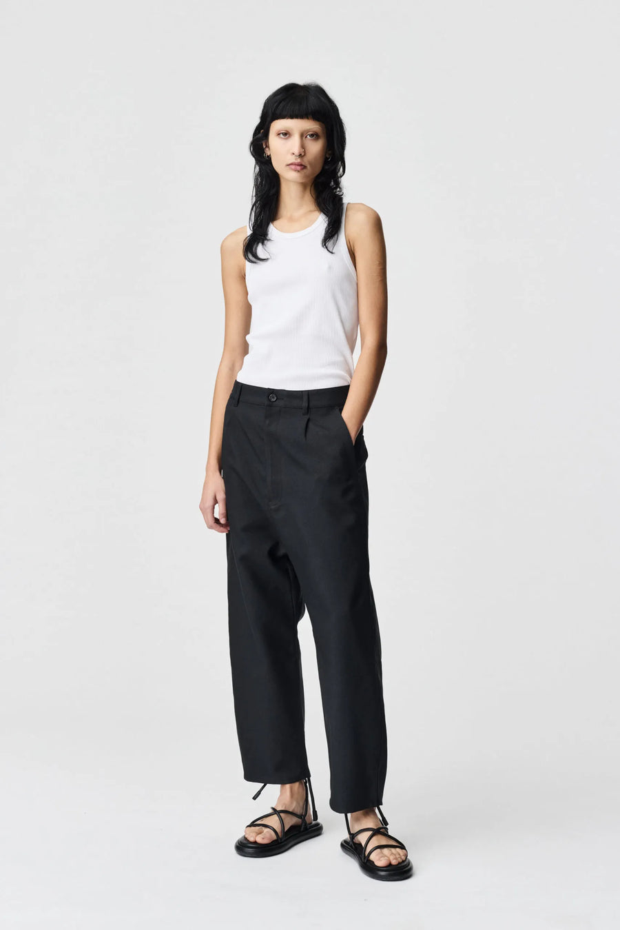 ADNYM OSOKO TROUSERS IN OSAKA BLACK