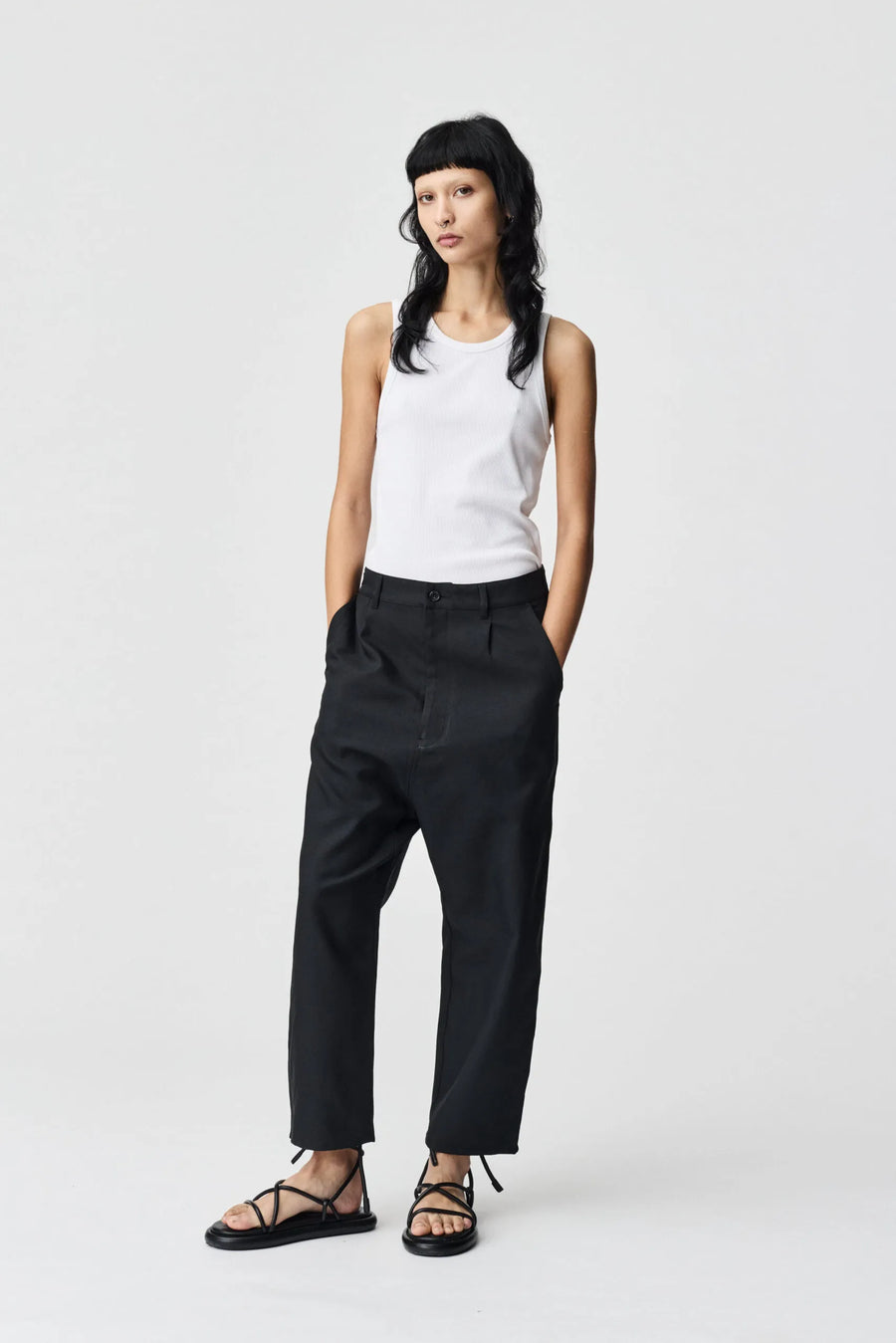 ADNYM OSOKO TROUSERS IN OSAKA BLACK