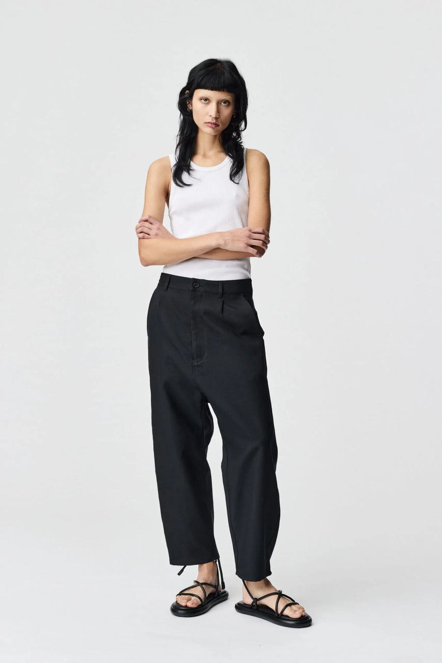 ADNYM OSOKO TROUSERS IN OSAKA BLACK