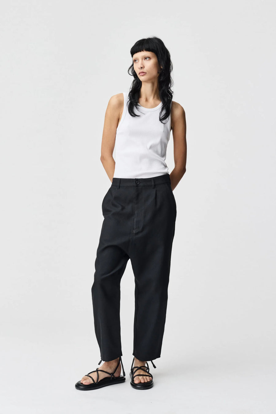ADNYM OSOKO TROUSERS IN OSAKA BLACK