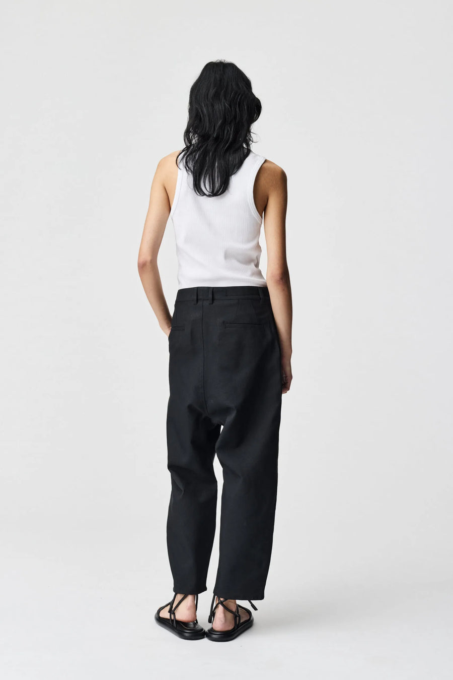 ADNYM OSOKO TROUSERS IN OSAKA BLACK