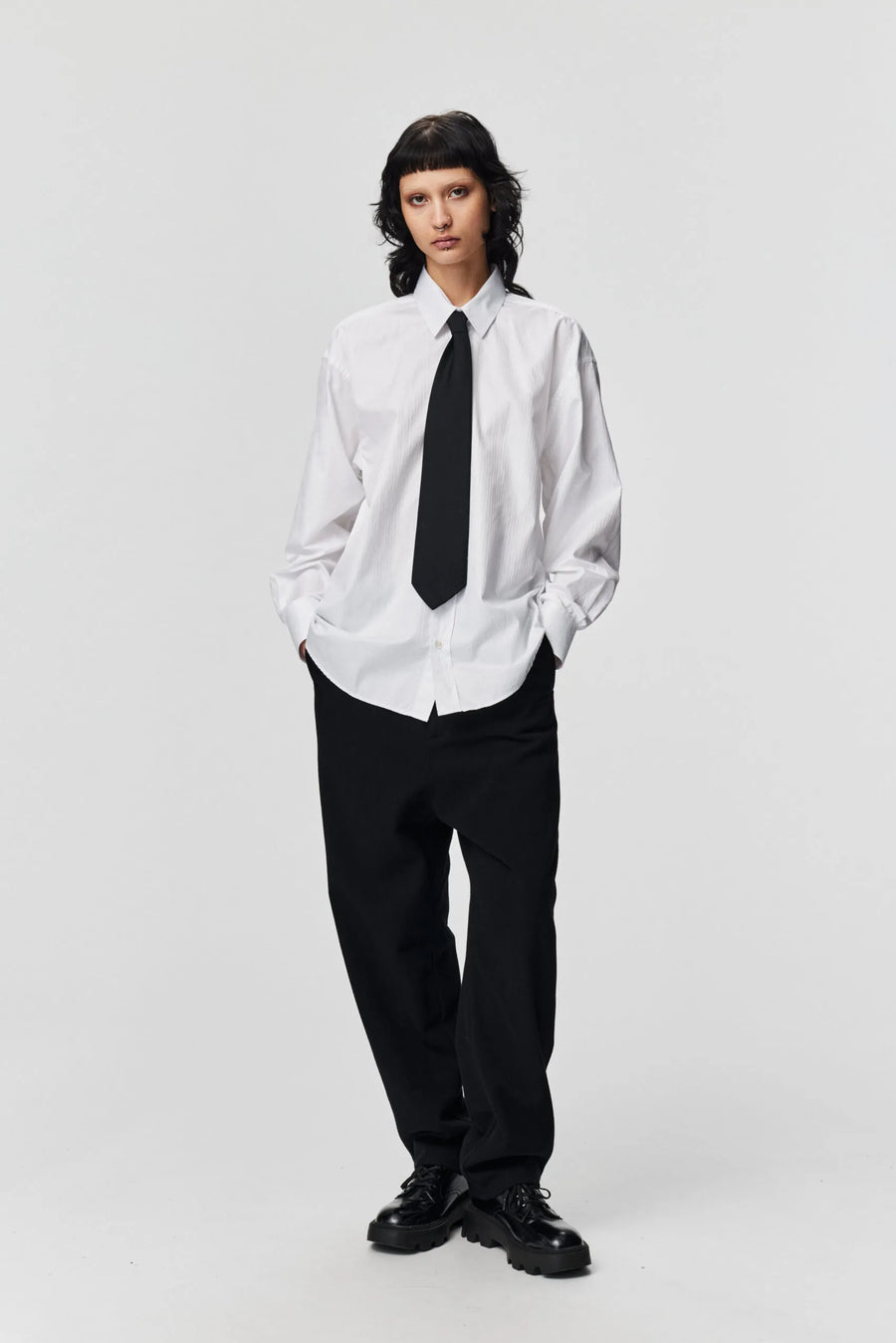 ADNYM SARTORI SHIRT IN WHITE JACQUARD