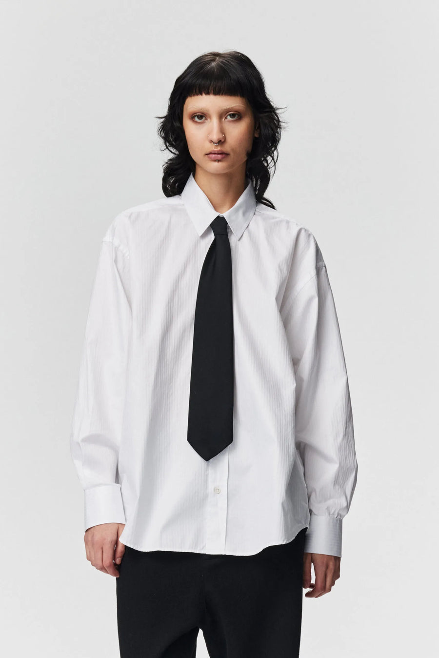 ADNYM SARTORI SHIRT IN WHITE JACQUARD