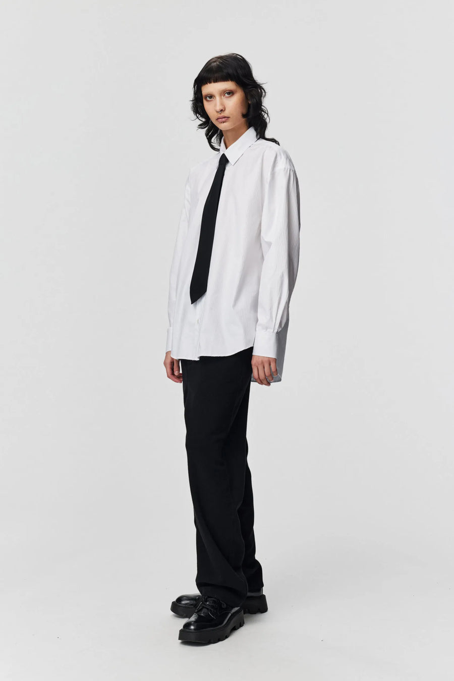 ADNYM SARTORI SHIRT IN WHITE JACQUARD