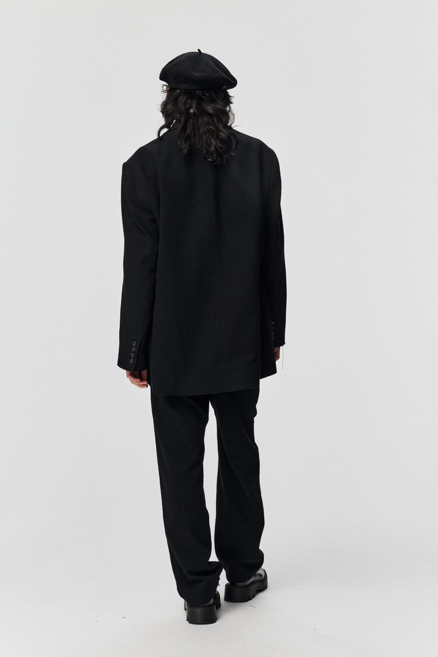 ADNYM LOKE JACKET IN TUMBLED BLACK