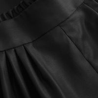 MKDT ATELIER SKIRT WITH PLEATS IN BLACK