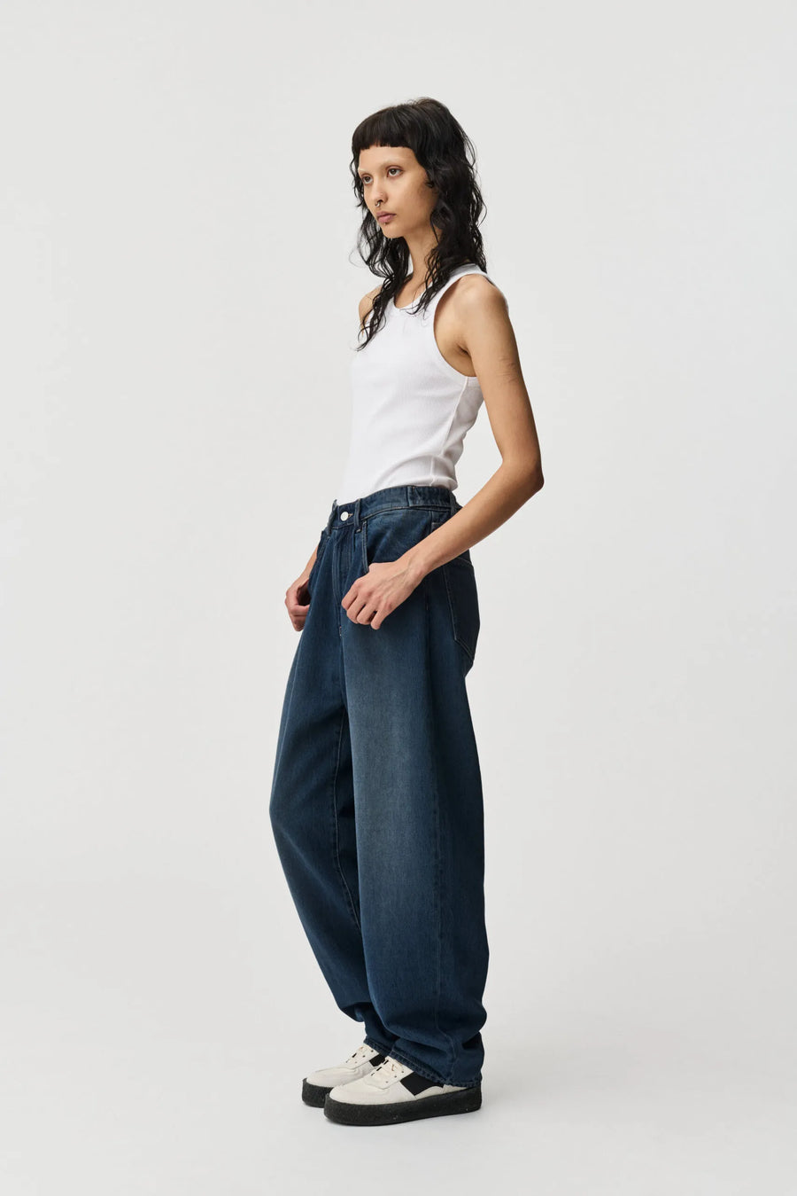 ADNYM HACK JEANS IN FOG BLUE