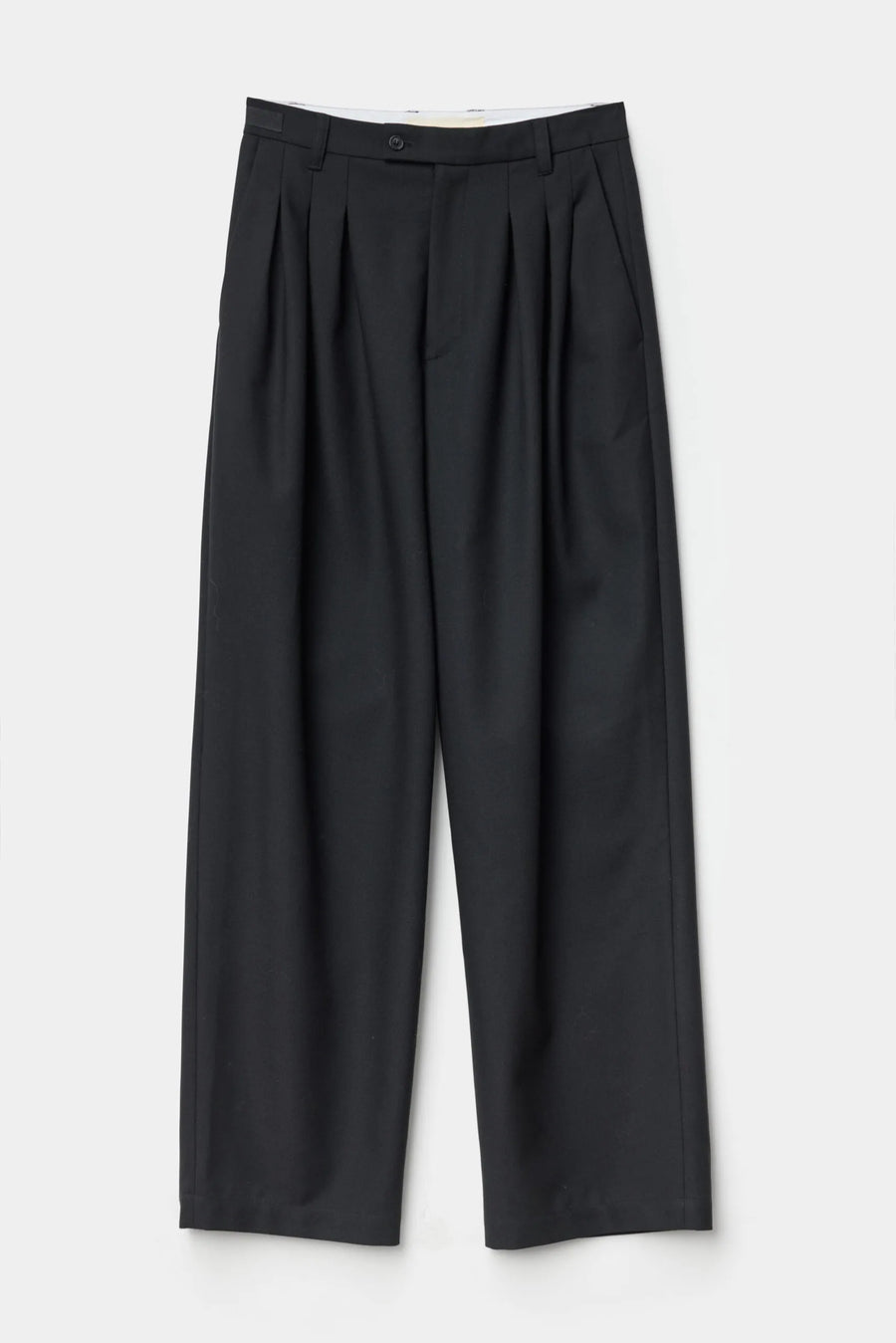 ADNYM TUCK TROUSERS IN BLACK