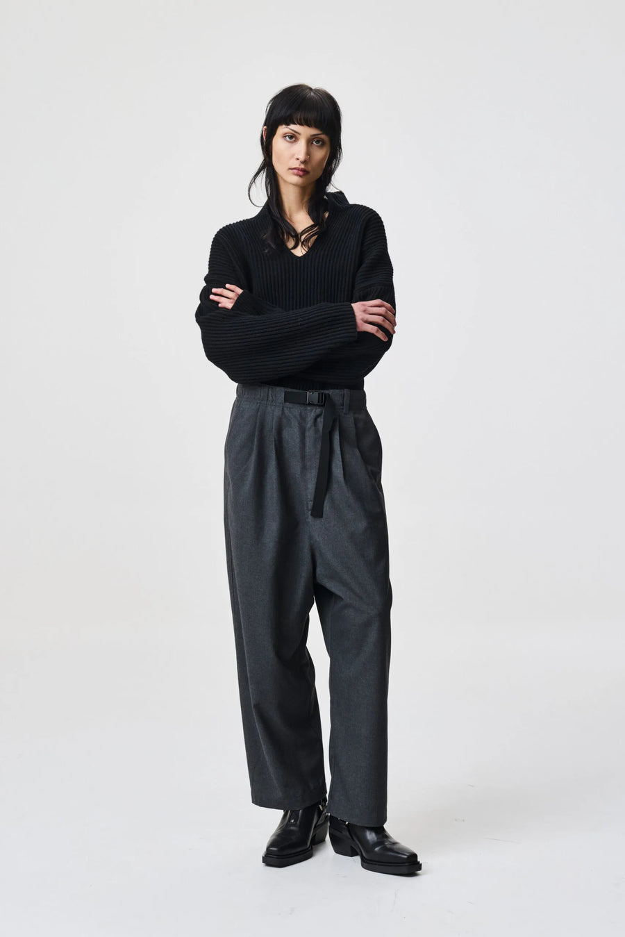 ADNYM MATSU TROUSERS IN TROPICAL GREY