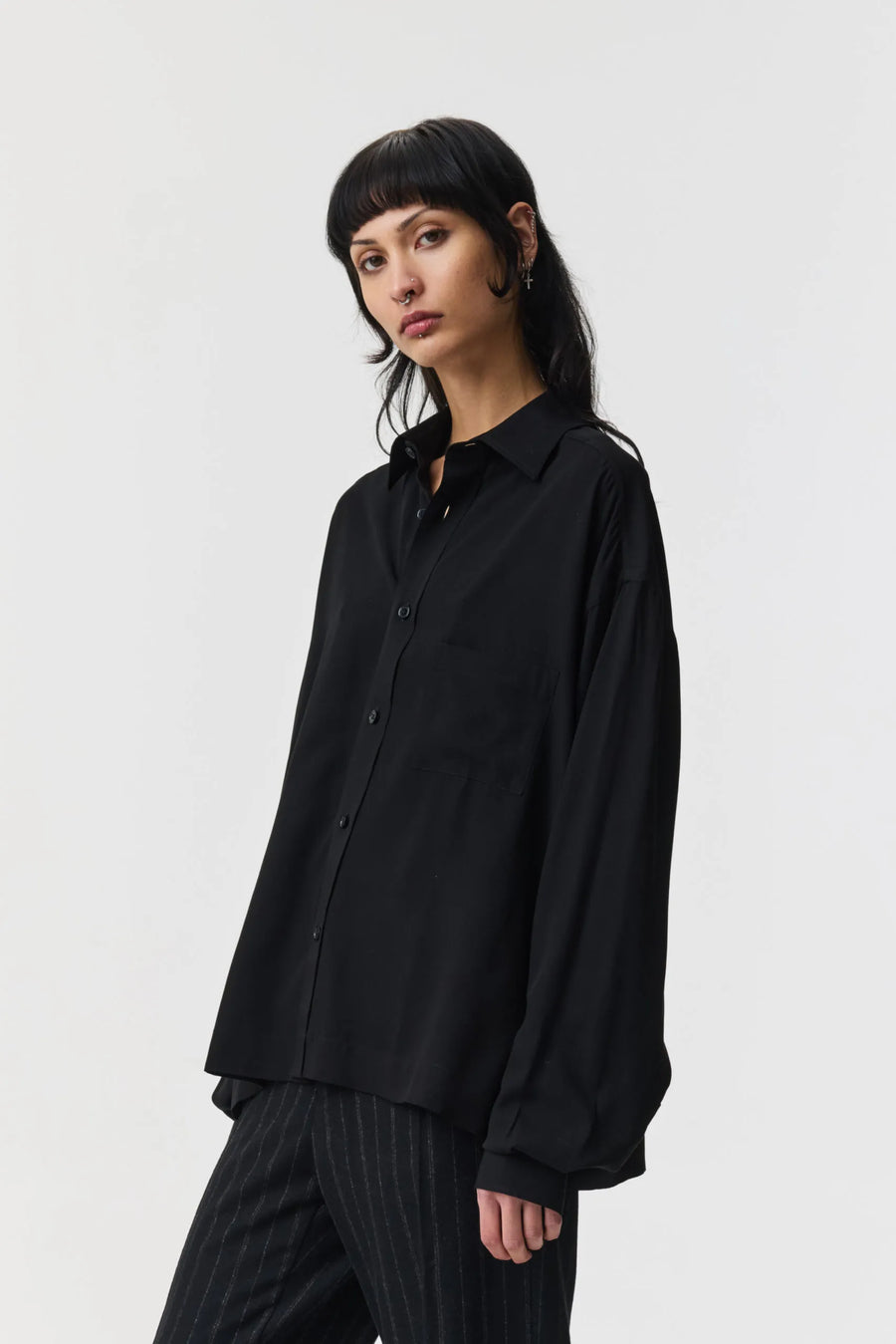 ADNYM MILA SHIRT IN BLACK