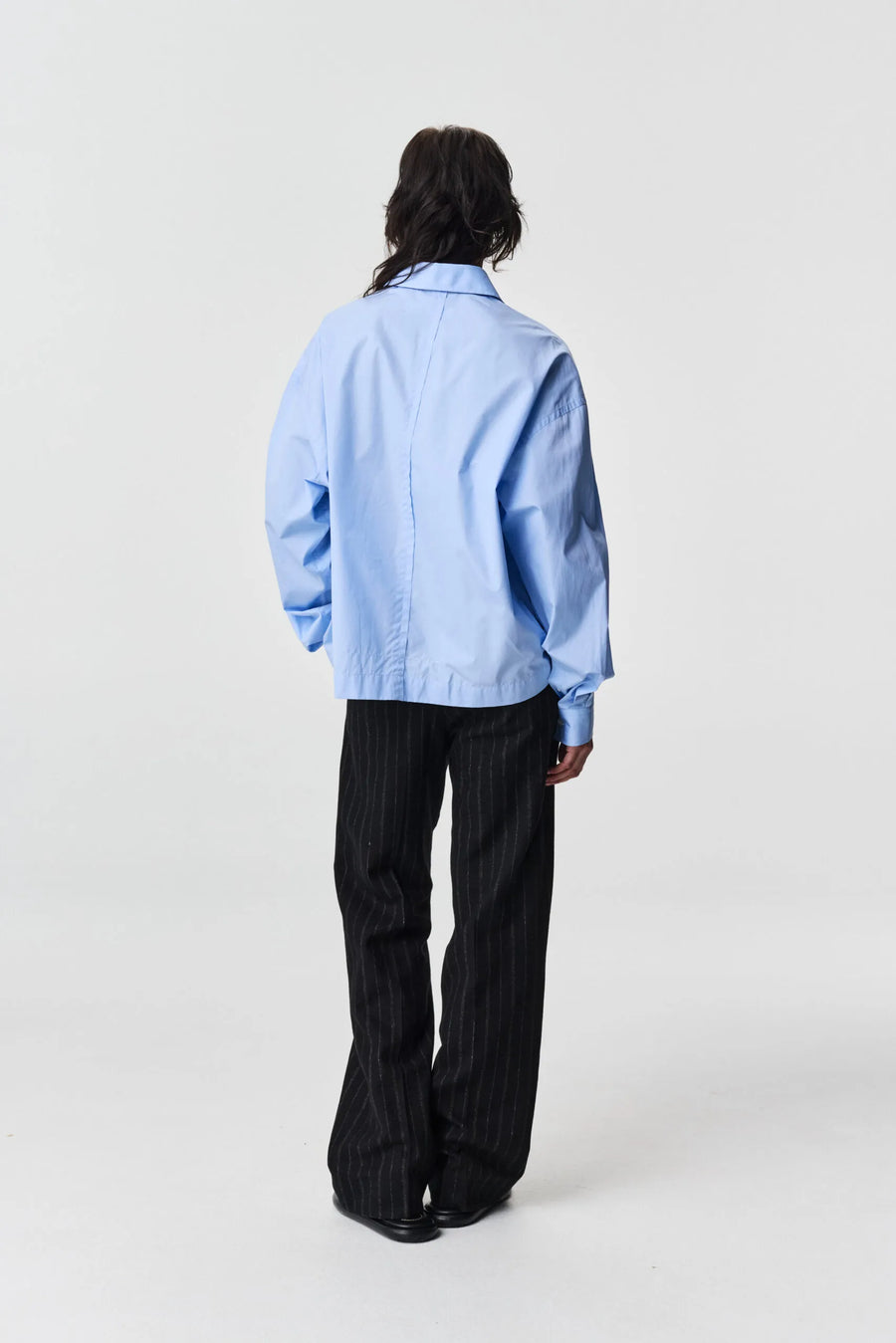 ADNYM MILA SHIRT IN AZZURRO BLUE