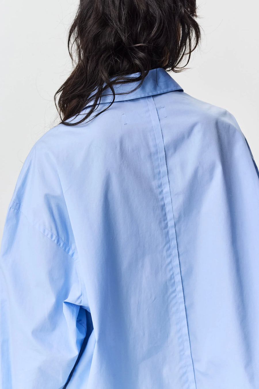 ADNYM MILA SHIRT IN AZZURRO BLUE
