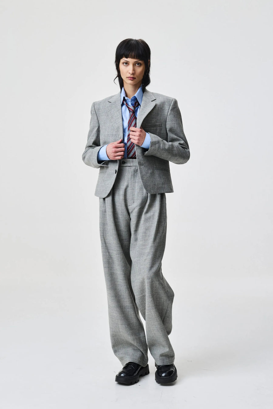 ADNYM NIYA BLAZER IN MORNING GREY