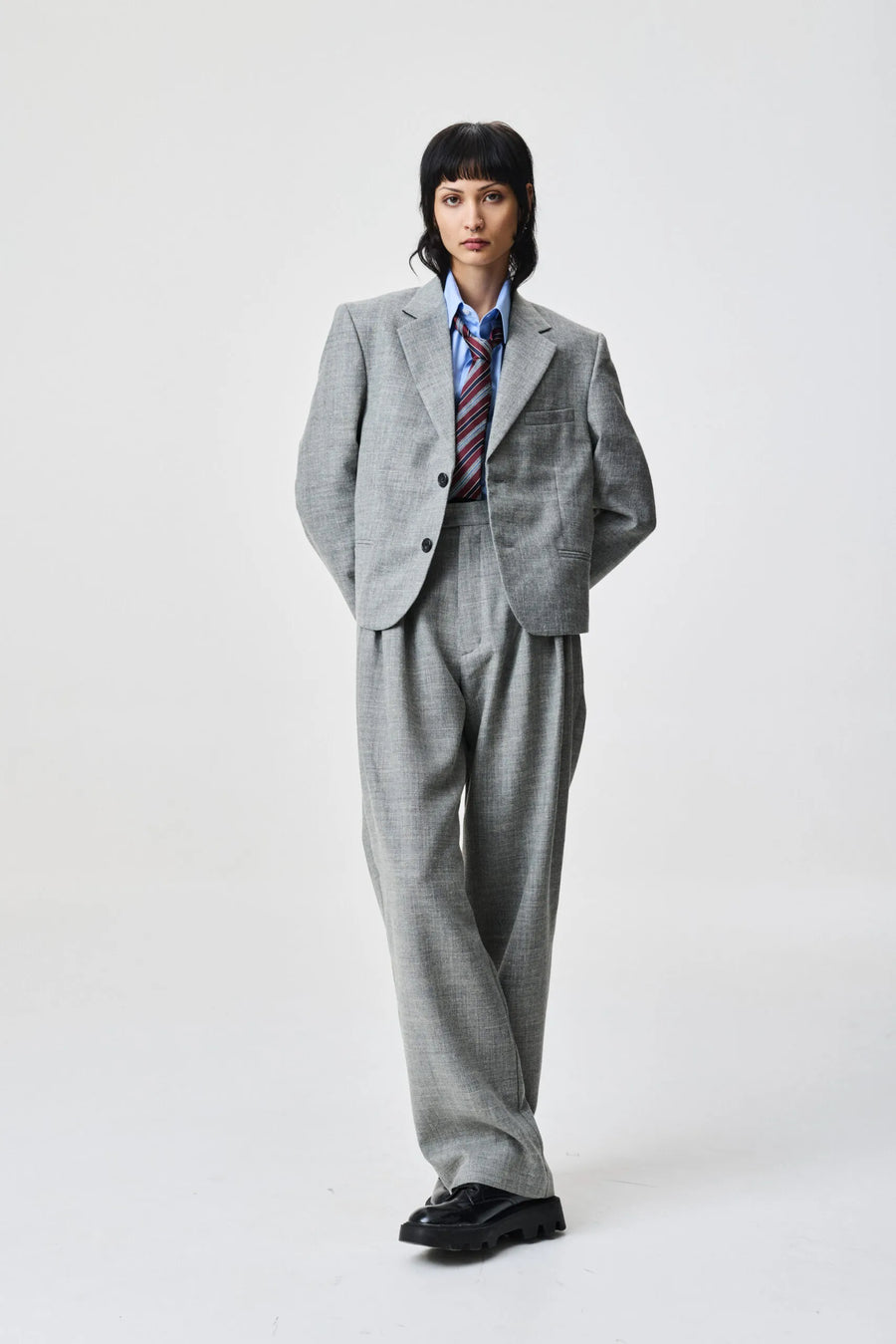ADNYM NIYA BLAZER IN MORNING GREY
