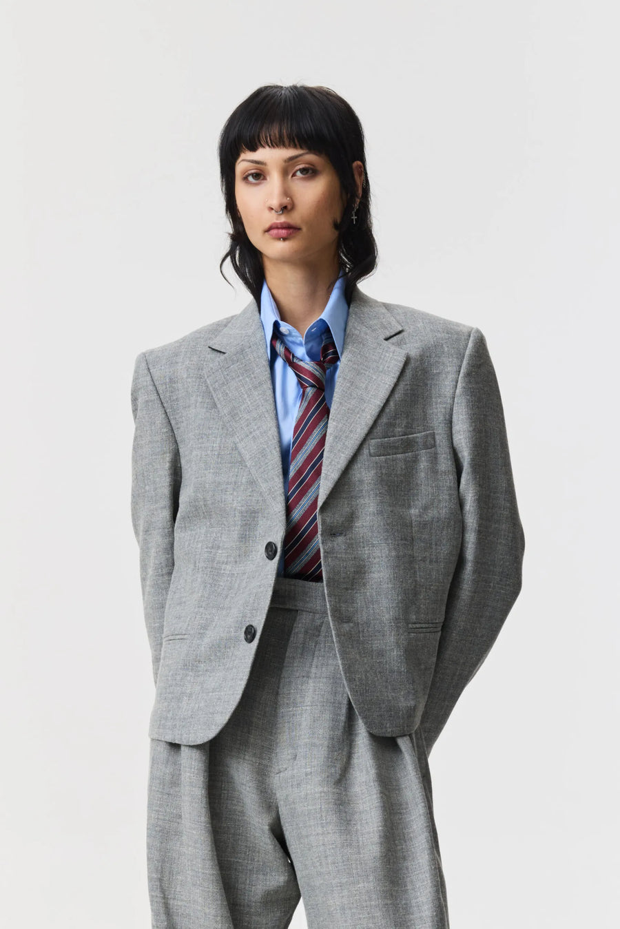 ADNYM NIYA BLAZER IN MORNING GREY