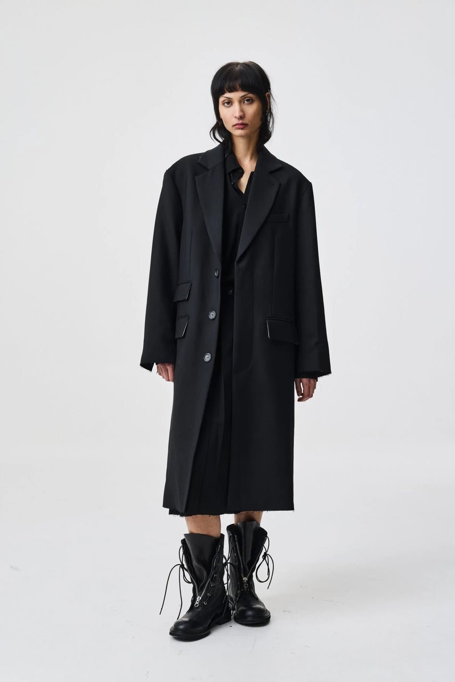 ADNYM AUGI COAT IN BLACK