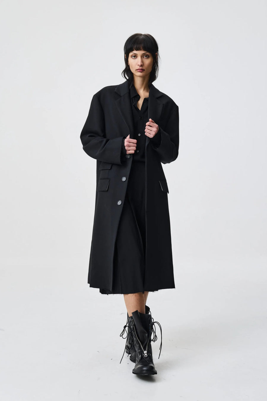ADNYM AUGI COAT IN BLACK