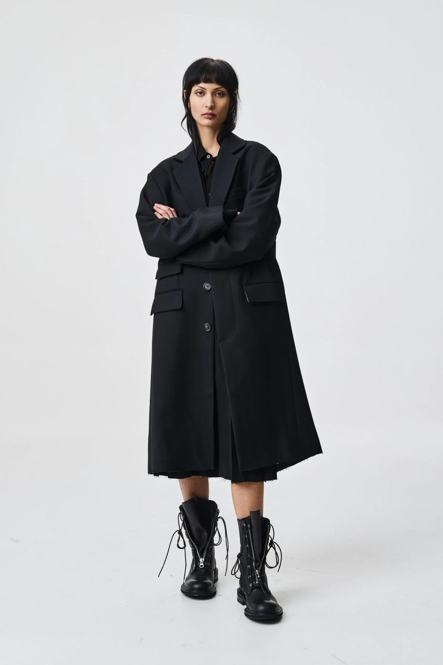 ADNYM AUGI COAT IN BLACK