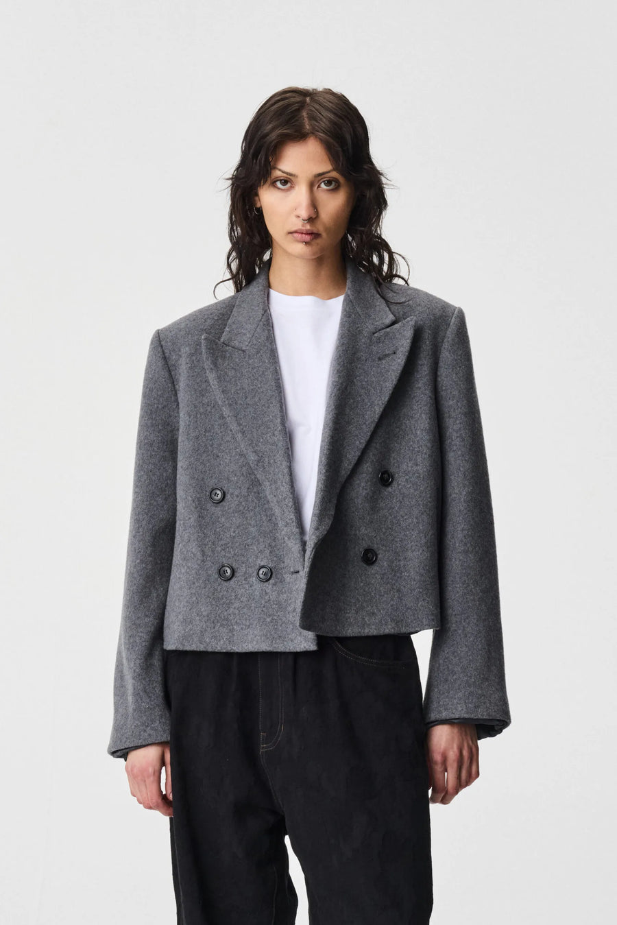 ADNYM OREK COAT IN GREY