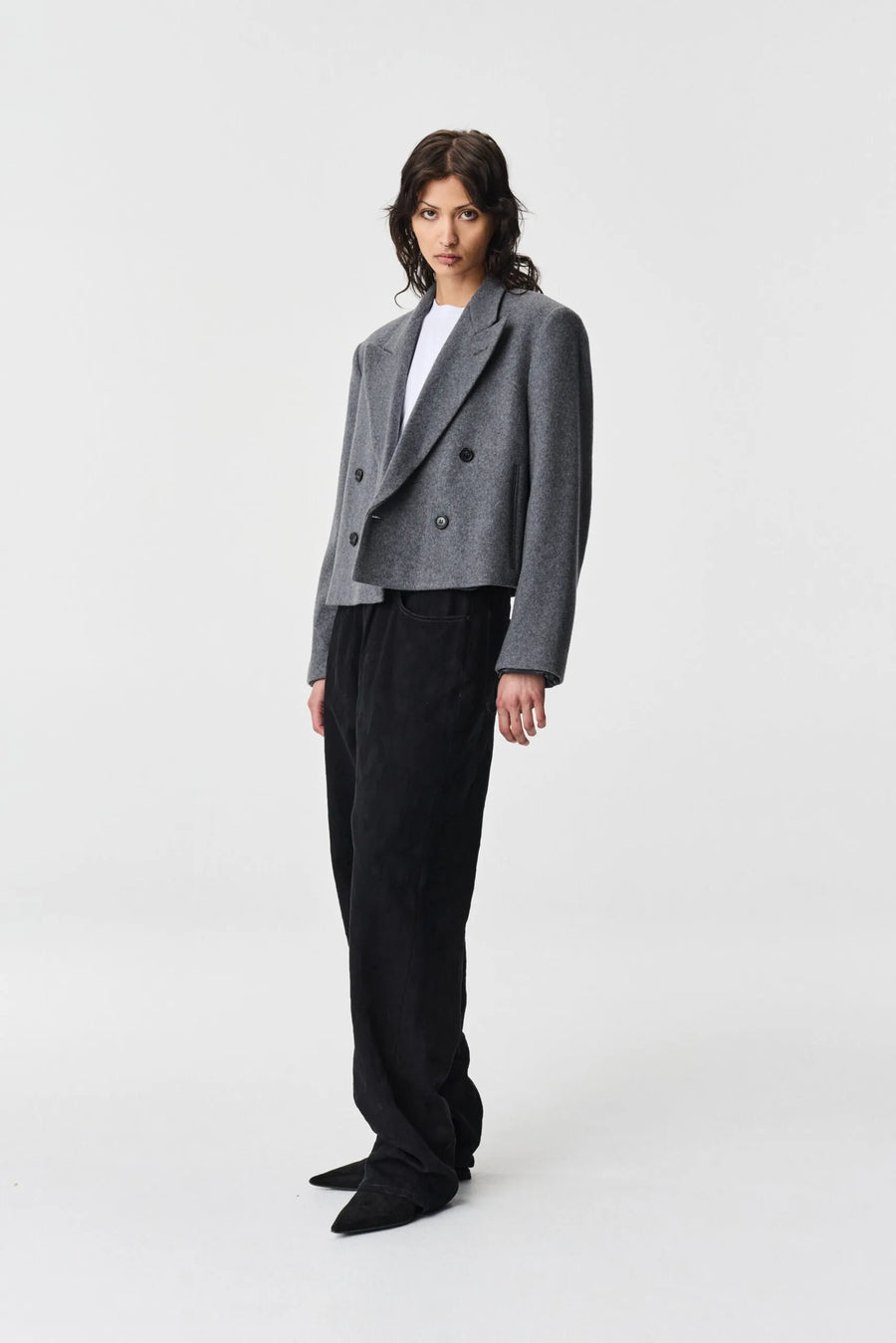 ADNYM OREK COAT IN GREY