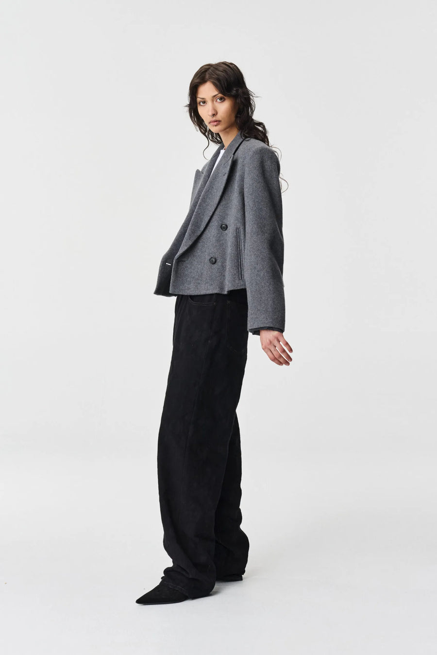 ADNYM OREK COAT IN GREY