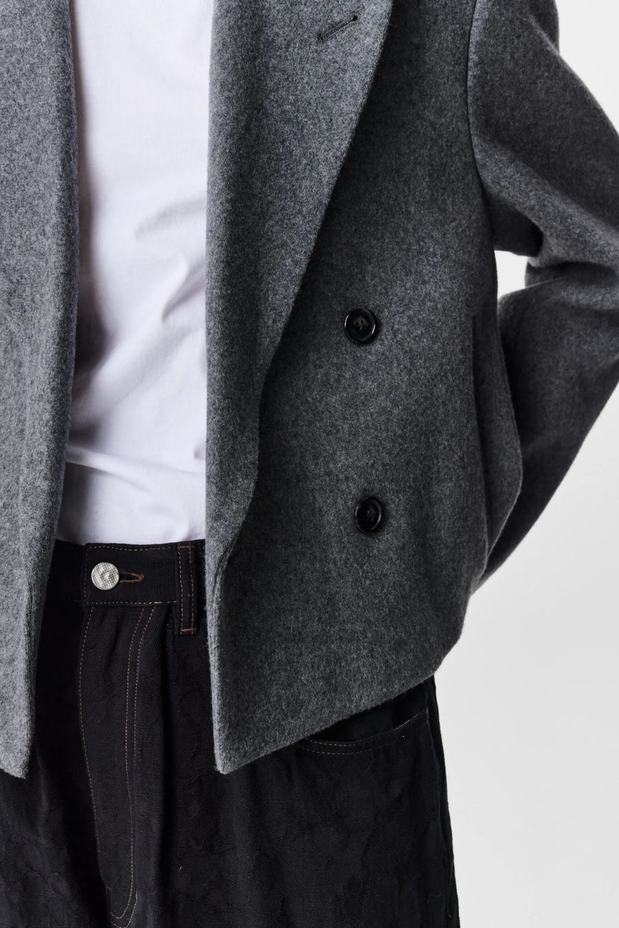 ADNYM OREK COAT IN GREY