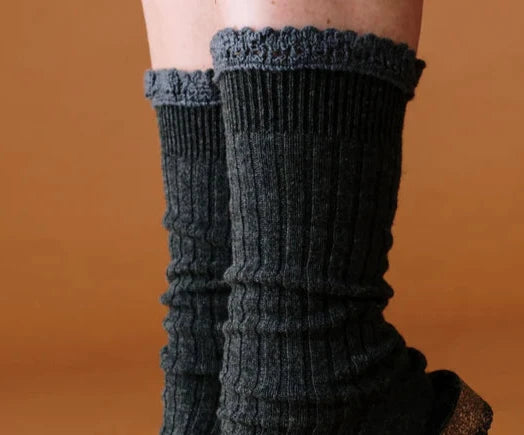 COLLEGIEN HERMINE SOCKS IN SMOKY