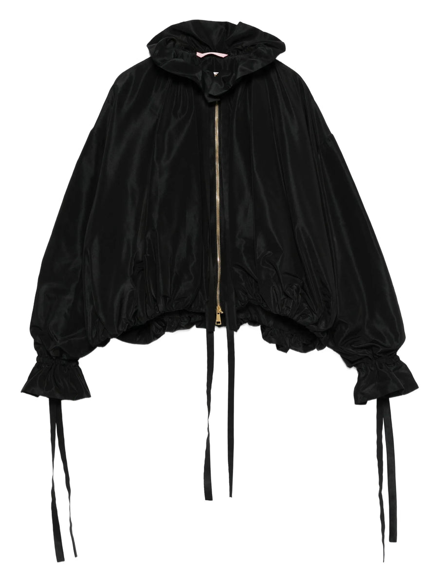 VIVETTA BALLOON BOMBER JACKET IN BLACK