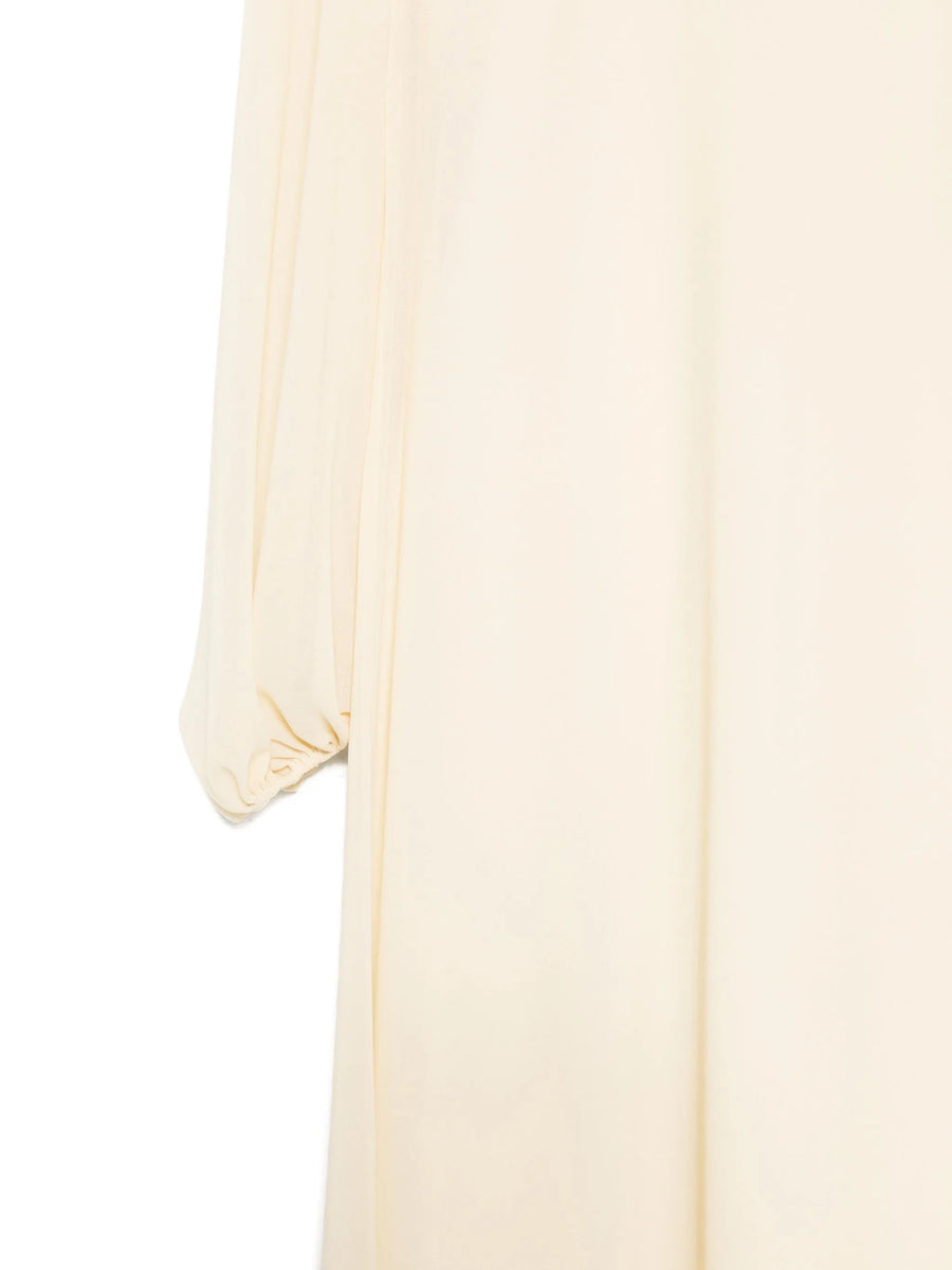 VIVETTA MAXI DRESS WITH BOW DETAIL IN  PEARL