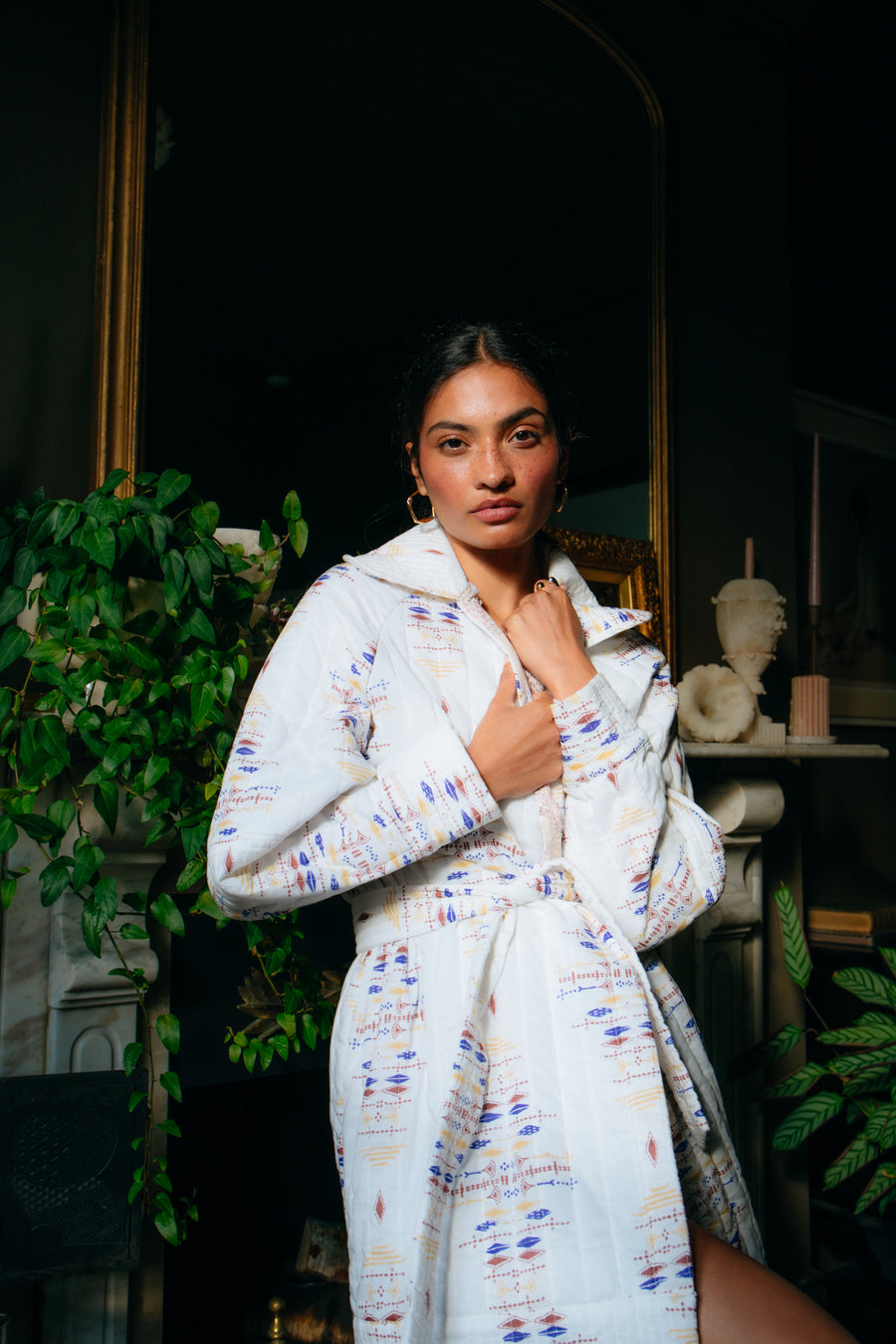 MOON + MELLOW NOMAD NATURAL QUILTED ROBE