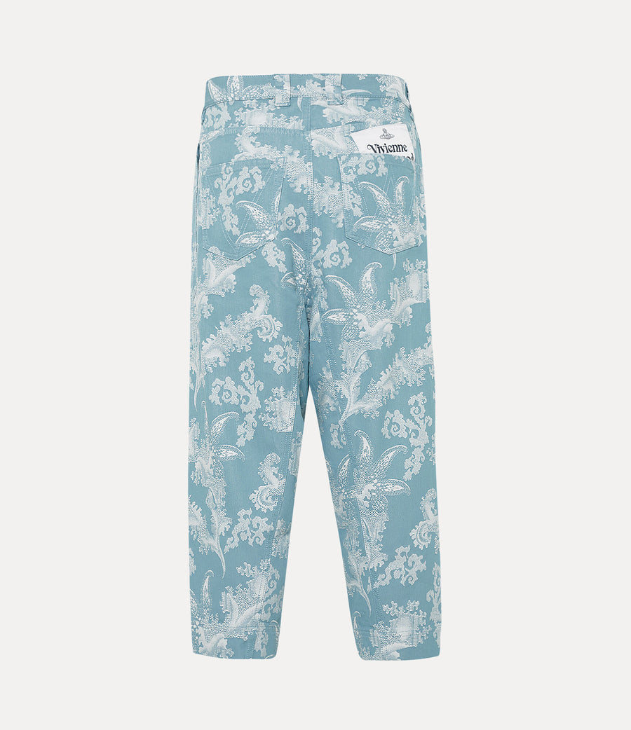 VIVIENNE WESTWOOD LONG MACCA JEANS IN BLUE CORAL