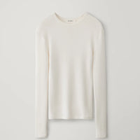 LISA YANG VIVIAN LONG SLEEVED T-SHIRT IN SALT