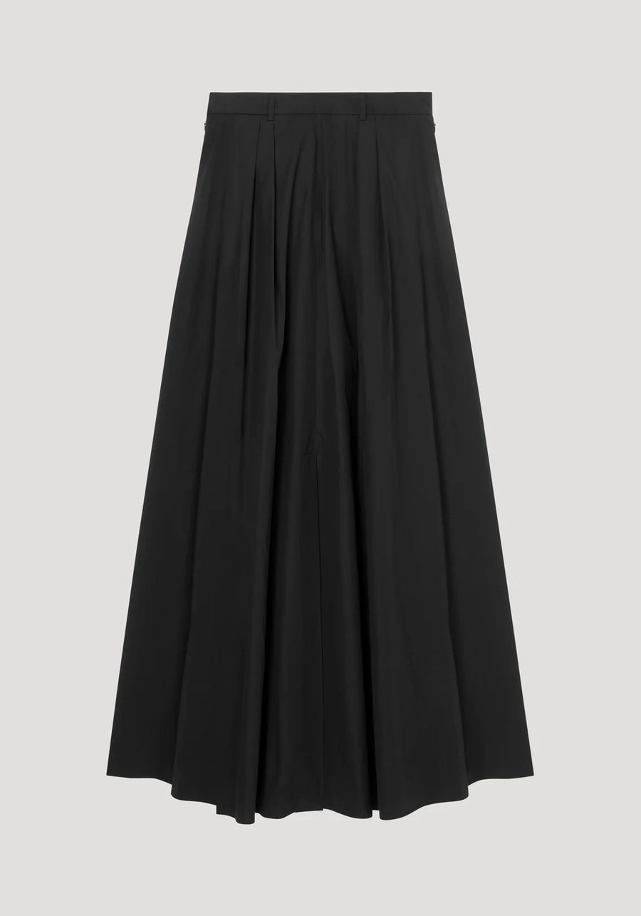 ROHE STRAPLESS VOLUME DRESS IN BLACK