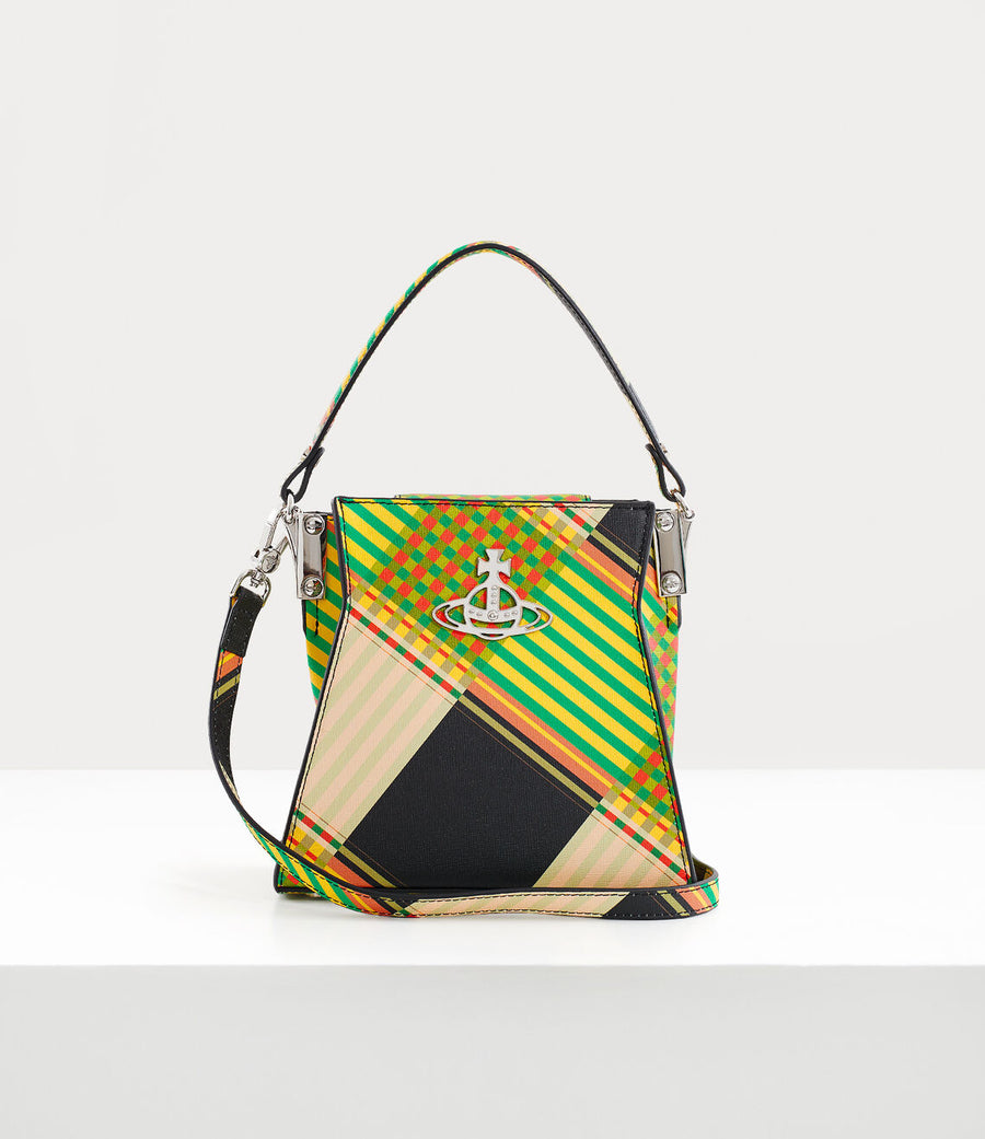 VIVIENNE WESTWOOD TUESDAY SMALL HANDBAG IN COMBAT TARTAN