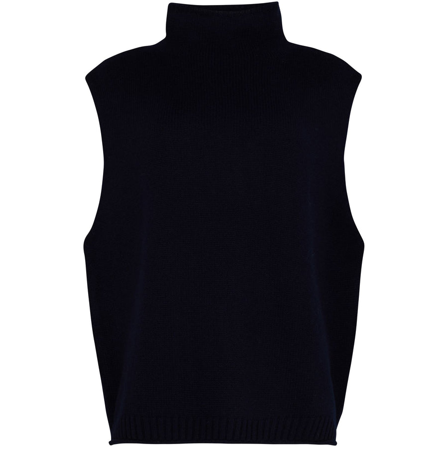 LISA YANG LUCY SLEEVELESS KNIT IN BLACK