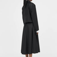 MKDT ATELIER SKIRT WITH PLEATS IN BLACK