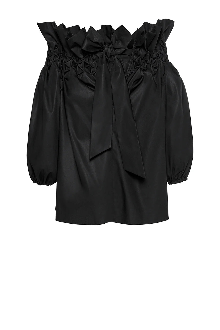 ARMARGENTUM EUPHORIA BLOUSE IN NITRIUM BLACK