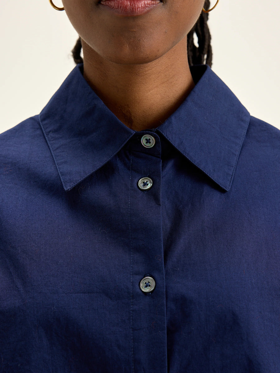 BELLEROSE KINGA SHIRT IN NAVY